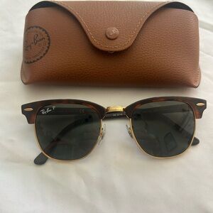 Ray ban  club master polarized with case